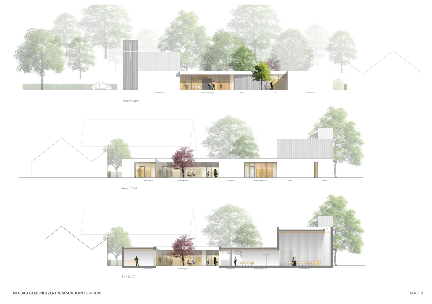 Zamel Krug Architekten Wettbewerb Gemeindehaus Sundern